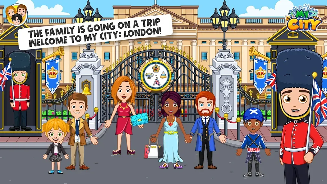My City : London (Мой город) МОД/Взлом [Все открыто, Дополнительные деньги и Меню MOD] Screenshot 1