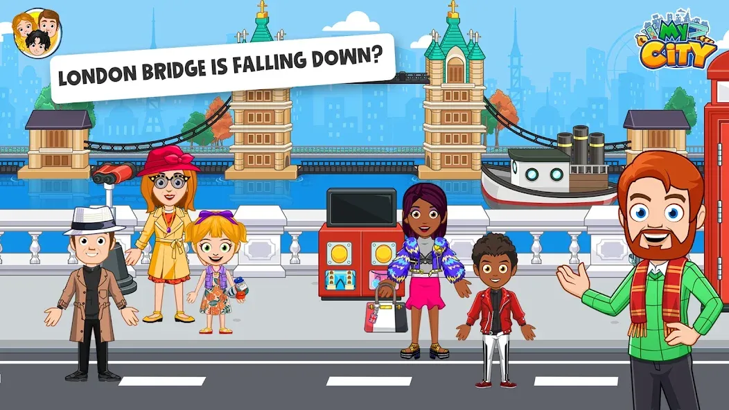My City : London (Мой город) МОД/Взлом [Все открыто, Дополнительные деньги и Меню MOD] Screenshot 2