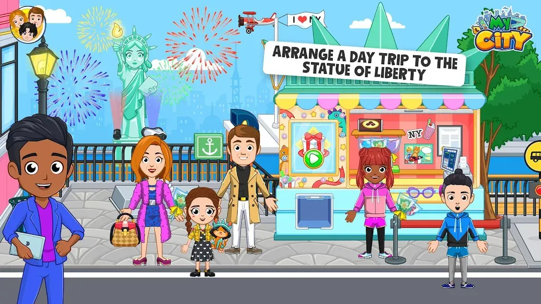 My City: NewYork Trip (Мой город) МОД/Взлом [Все открыто, Дополнительные деньги и Меню MOD] Screenshot 4