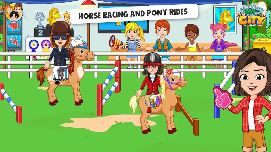 My City: Star Horse Stable (Мой город) МОД/Взлом [Меню, Бесконечные монеты и Открытые уровни] Screenshot 4