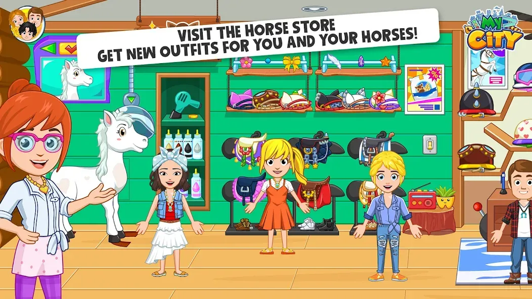 My City: Star Horse Stable (Мой город) МОД/Взлом [Меню, Бесконечные монеты и Открытые уровни] Screenshot 5