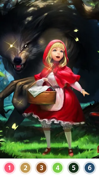 Myth & Fairy Color by Number МОД/Взлом [Все открыто, Дополнительные деньги и Меню MOD] Screenshot 1