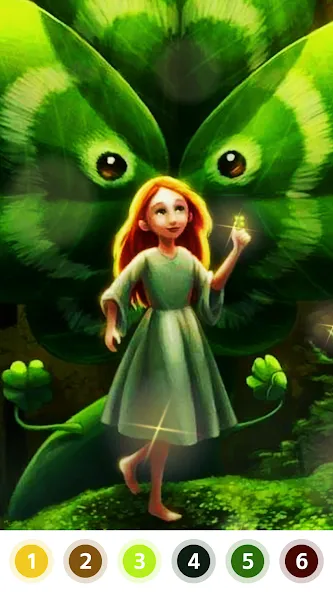 Myth & Fairy Color by Number МОД/Взлом [Все открыто, Дополнительные деньги и Меню MOD] Screenshot 4