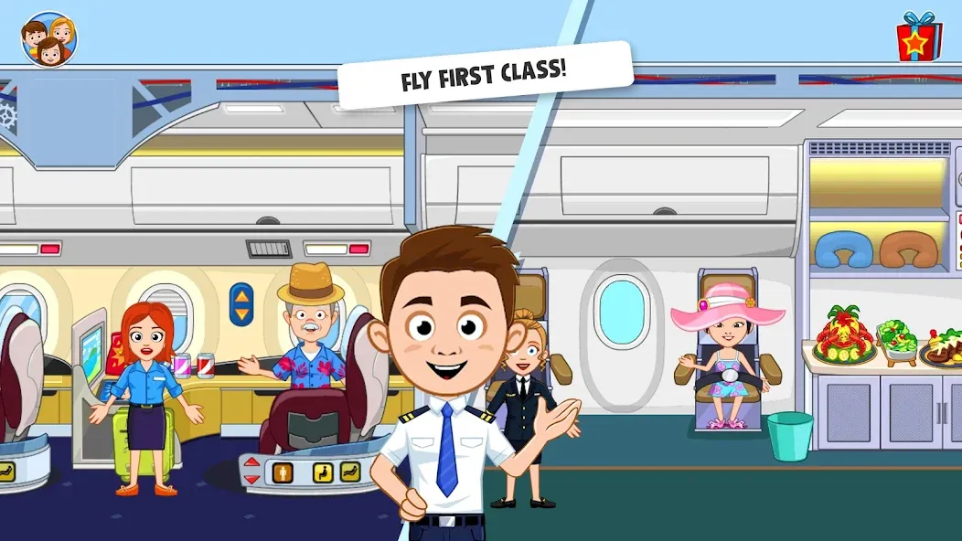 My Town Airport games for kids (Май Таун) МОД/Взлом [Много денег, Монет и Все открыто] Screenshot 2