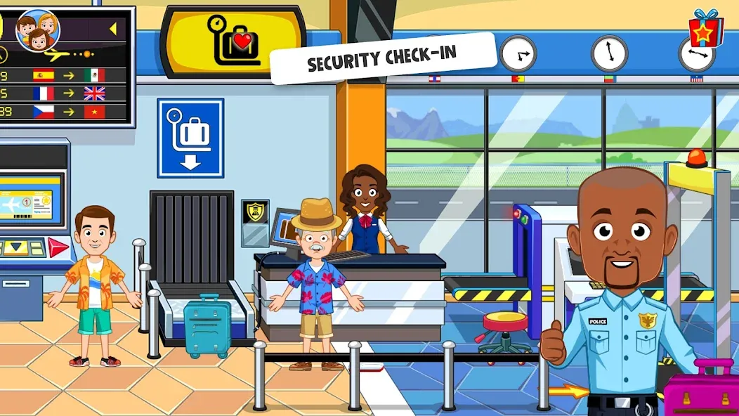 My Town Airport games for kids (Май Таун) МОД/Взлом [Много денег, Монет и Все открыто] Screenshot 3