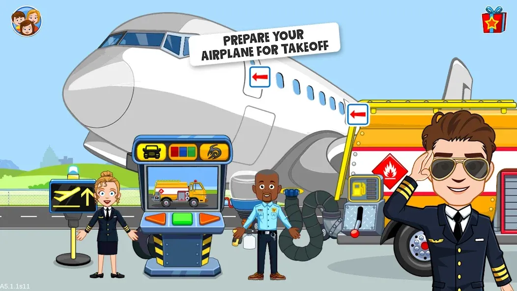 My Town Airport games for kids (Май Таун) МОД/Взлом [Много денег, Монет и Все открыто] Screenshot 5