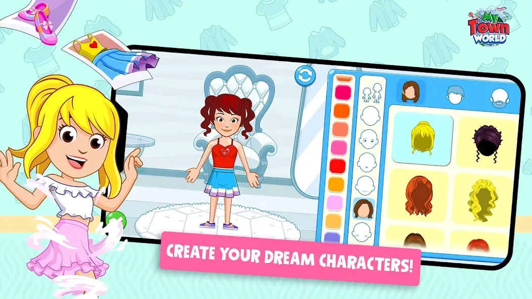 My Town World - Mega Doll City (Май Таун) МОД/Взлом [Бесконечные деньги, Монеты и Мега MOD] Screenshot 1