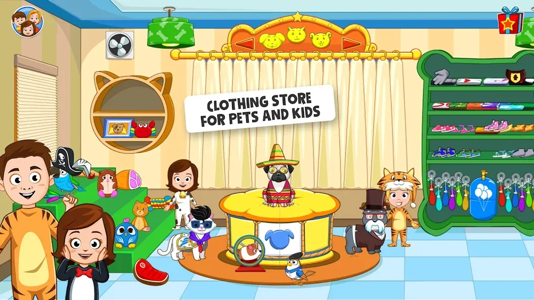 My Town: Pet games & Animals (Май Таун) МОД/Взлом [Все открыто, Дополнительные деньги и Меню MOD] Screenshot 2