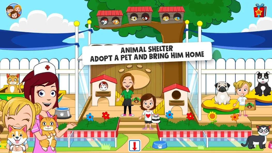 My Town: Pet games & Animals (Май Таун) МОД/Взлом [Все открыто, Дополнительные деньги и Меню MOD] Screenshot 4