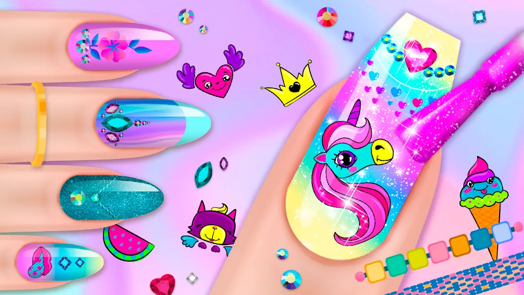 Nail Salon МОД/Взлом [Все открыто, Дополнительные деньги и Меню MOD] Screenshot 1