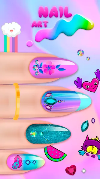Nail Salon МОД/Взлом [Все открыто, Дополнительные деньги и Меню MOD] Screenshot 3
