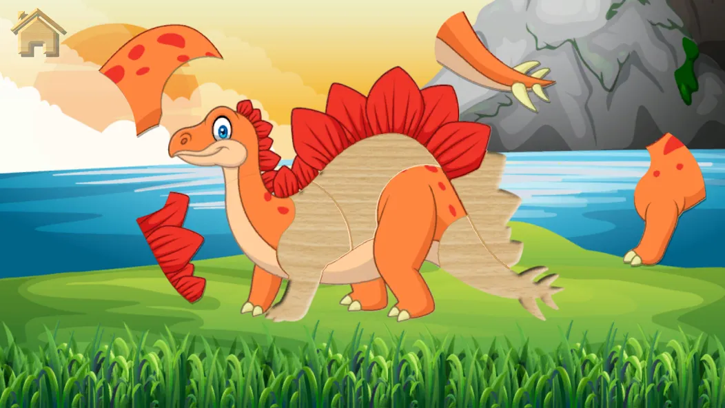 Dino Puzzle МОД/Взлом [Меню, Бесконечные монеты и Открытые уровни] Screenshot 2