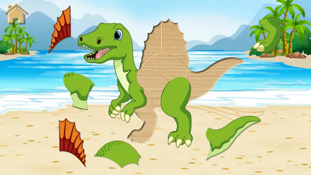 Dino Puzzle МОД/Взлом [Меню, Бесконечные монеты и Открытые уровни] Screenshot 5