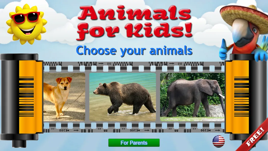 Animals for Kids МОД/Взлом [Много денег, Монет и Все открыто] Screenshot 1