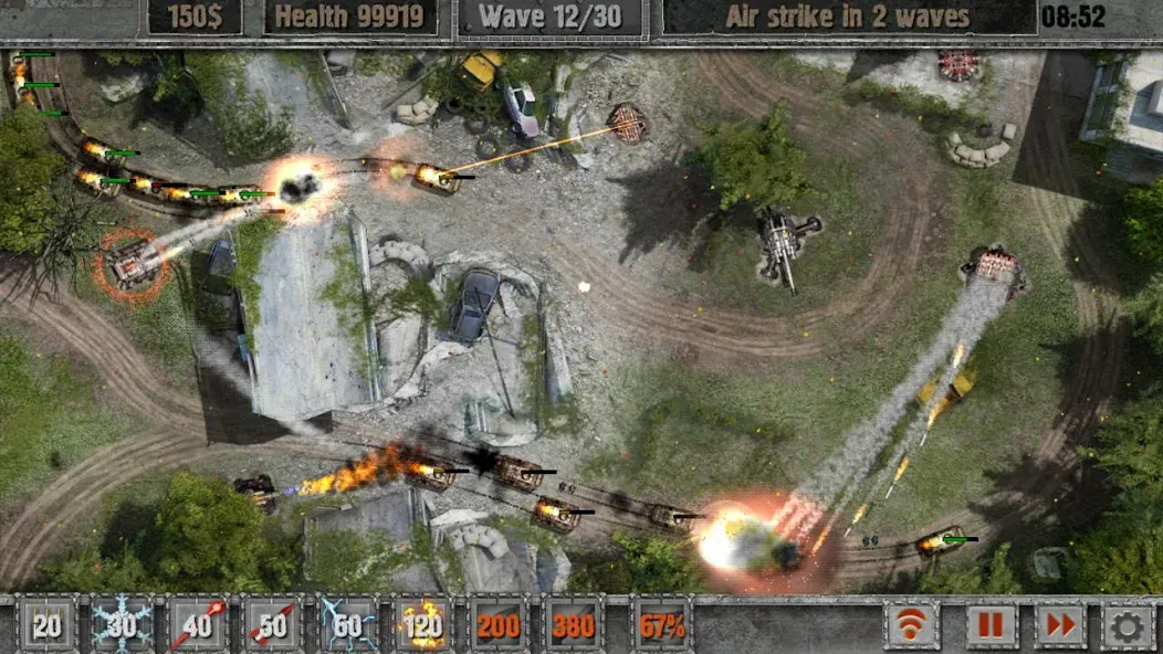 Defense Zone 2 HD Lite (Дефенс Зон 2  Лайт) МОД/Взлом [Меню, Бесконечные монеты и Открытые уровни] Screenshot 1