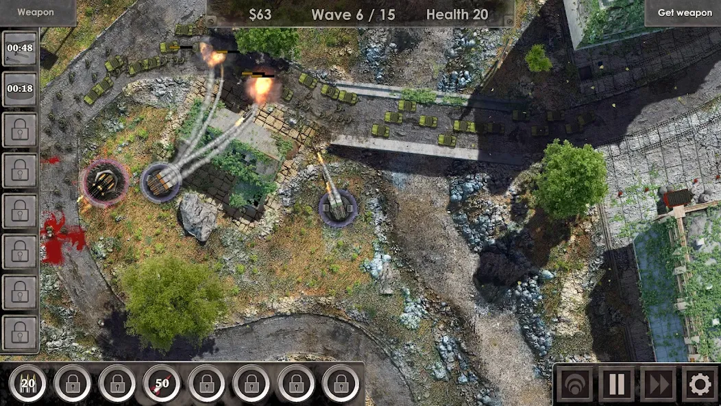 Defense Zone 3 HD (Дефенс Зон 3 ) МОД/Взлом [Деньги, Монеты и Меню MOD] Screenshot 1