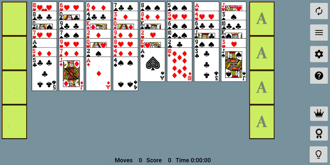 FreeCell with Leaderboards (Фрикел с таблицей лидеров) МОД/Взлом [Деньги, Монеты и Меню MOD] Screenshot 1