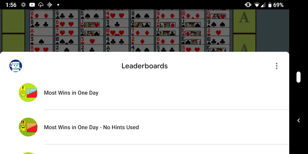 FreeCell with Leaderboards (Фрикел с таблицей лидеров) МОД/Взлом [Деньги, Монеты и Меню MOD] Screenshot 3