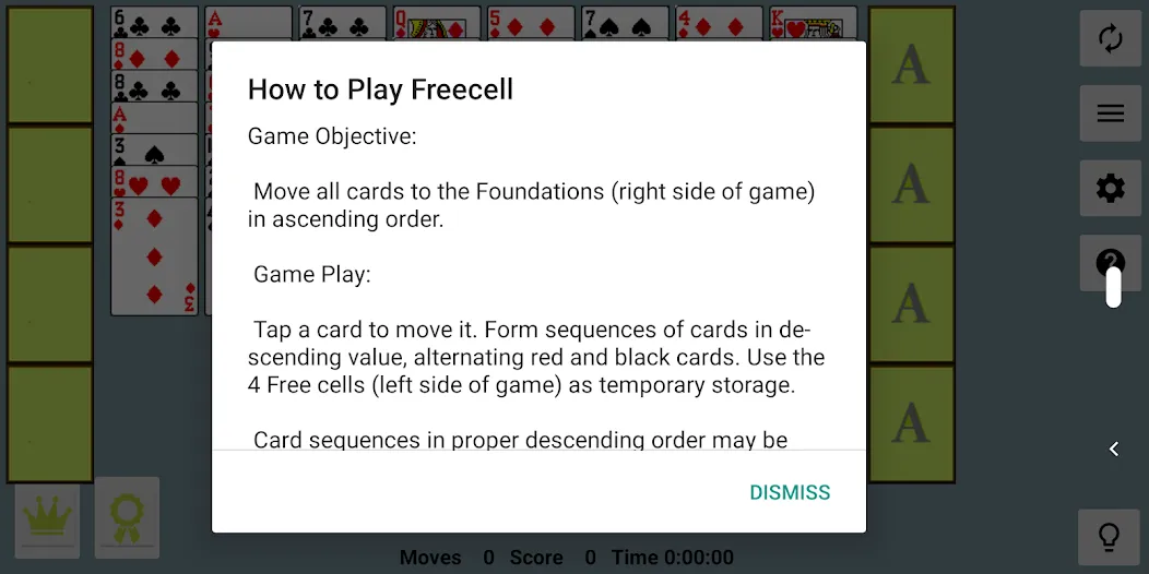 FreeCell with Leaderboards (Фрикел с таблицей лидеров) МОД/Взлом [Деньги, Монеты и Меню MOD] Screenshot 5
