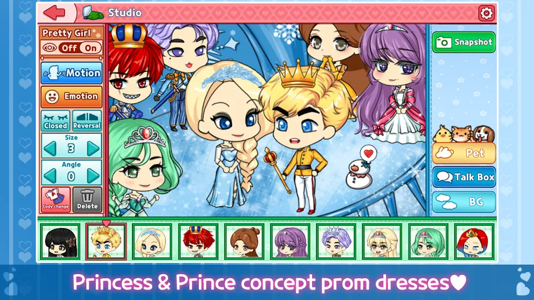 My Prettygirl Story : Dress Up (Мой Притигерл Стори) МОД/Взлом [Бесконечные деньги, Монеты и Мега MOD] Screenshot 2