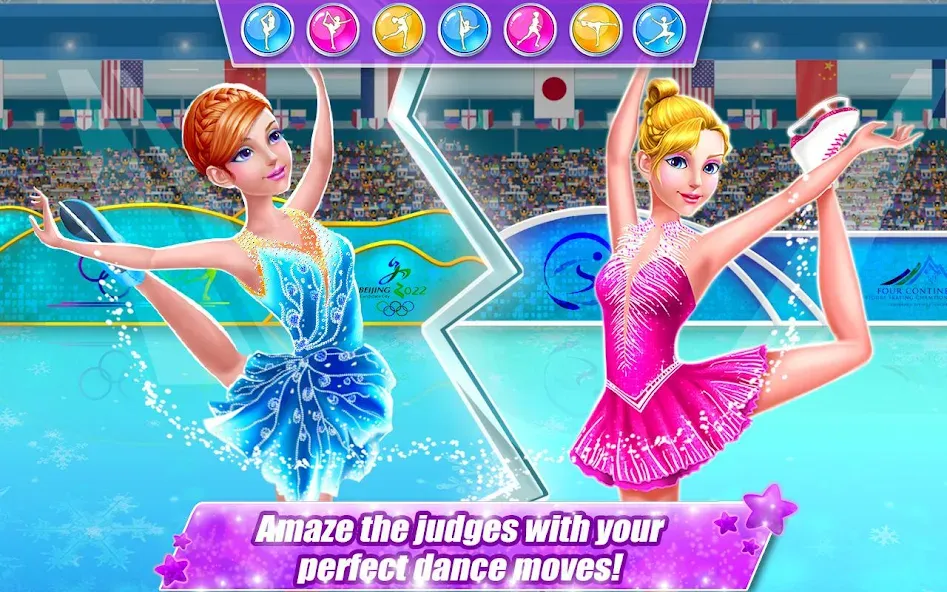 Ice Skating Superstar - Perfec МОД/Взлом [Много денег, Монет и Все открыто] Screenshot 1
