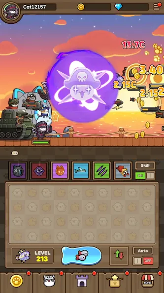 Cat Hero : Idle RPG (Кэт Хиро) МОД/Взлом [Все открыто, Дополнительные деньги и Меню MOD] Screenshot 3