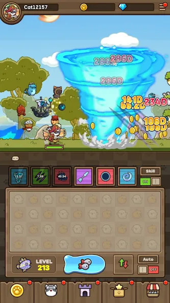 Cat Hero : Idle RPG (Кэт Хиро) МОД/Взлом [Все открыто, Дополнительные деньги и Меню MOD] Screenshot 5
