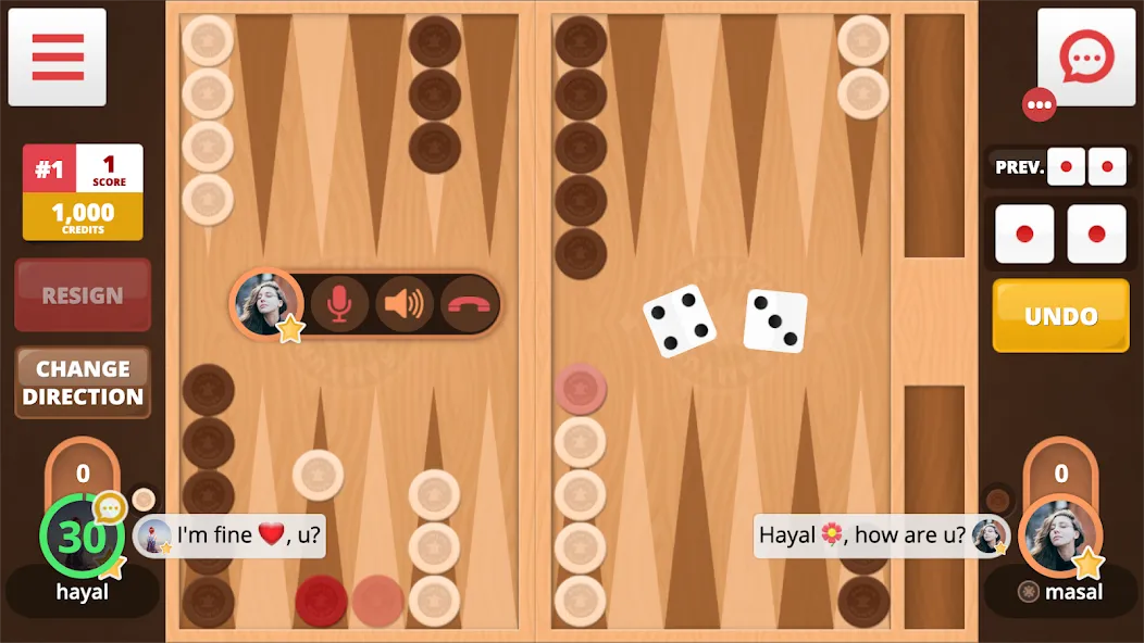 Backgammon Online (Тавла Онлайн) МОД/Взлом [Меню, Бесконечные монеты и Открытые уровни] Screenshot 1