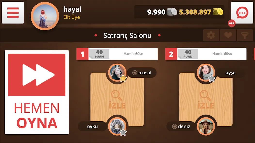 Satranç Online МОД/Взлом [Бесконечные деньги, Монеты и Мега MOD] Screenshot 4