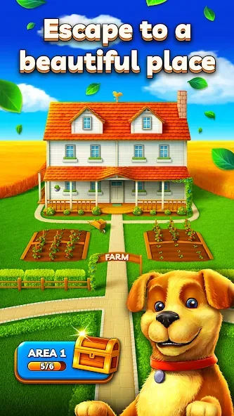 Joey's Farm - Tile Match МОД/Взлом [Все открыто, Дополнительные деньги и Меню MOD] Screenshot 3