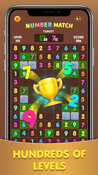 Number Match: Ten Crush Puzzle (Намбер Матч) МОД/Взлом [Много денег, Монет и Все открыто] Screenshot 2