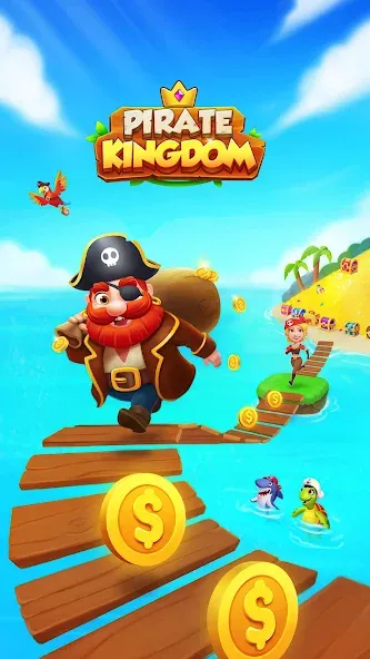 Coin Rush - Pirate GO! (Коин Раш) МОД/Взлом [Меню, Бесконечные монеты и Открытые уровни] Screenshot 1