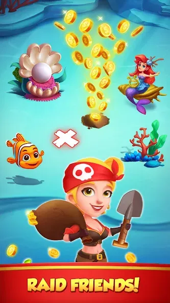 Coin Rush - Pirate GO! (Коин Раш) МОД/Взлом [Меню, Бесконечные монеты и Открытые уровни] Screenshot 3