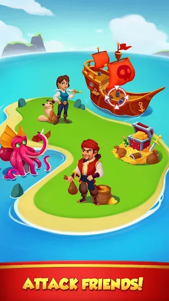 Coin Rush - Pirate GO! (Коин Раш) МОД/Взлом [Меню, Бесконечные монеты и Открытые уровни] Screenshot 4