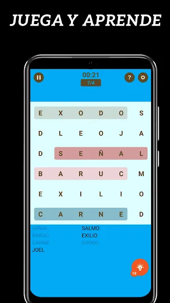 Sopa de Letras de la Bíblia МОД/Взлом [Меню, Бесконечные монеты и Открытые уровни] Screenshot 5