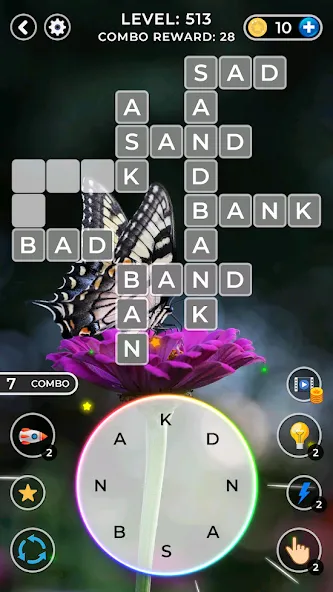 WOW4:Word Connect Offline Word (ВАУ 4) МОД/Взлом [Много монет, Открытые уровни и Мега MOD] Screenshot 2
