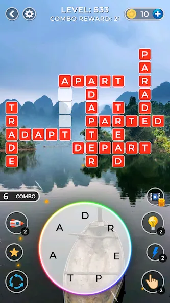 WOW4:Word Connect Offline Word (ВАУ 4) МОД/Взлом [Много монет, Открытые уровни и Мега MOD] Screenshot 4