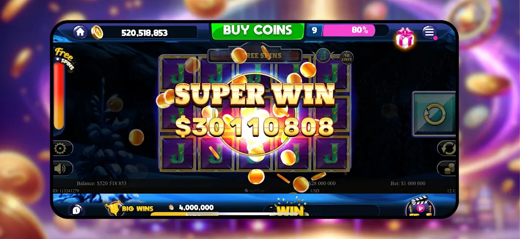 Majestic Slots: Slot Machine МОД/Взлом [Бесконечные деньги, Монеты и Мега MOD] Screenshot 1