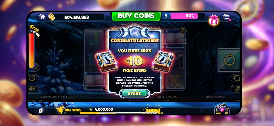Majestic Slots: Slot Machine МОД/Взлом [Бесконечные деньги, Монеты и Мега MOD] Screenshot 4
