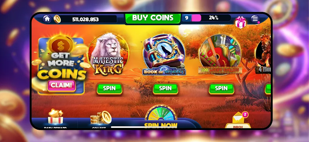 Majestic Slots: Slot Machine МОД/Взлом [Бесконечные деньги, Монеты и Мега MOD] Screenshot 5