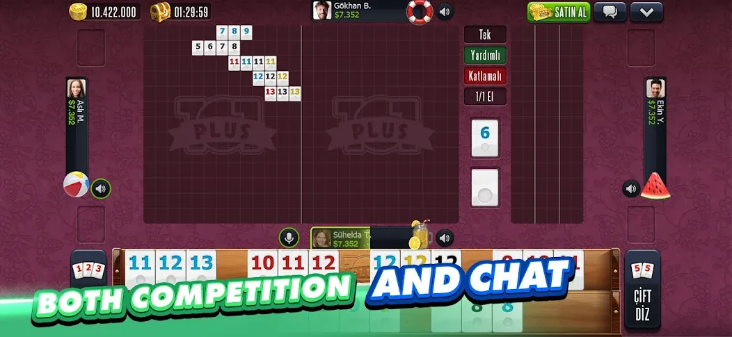101 Okey Plus Rummy Board Game МОД/Взлом [Много денег, Монет и Все открыто] Screenshot 5