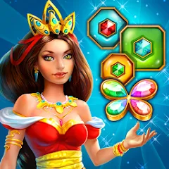 Скачать Lost Jewels - Match 3 Puzzle Взлом (Много жизней и ходов) на Андроид