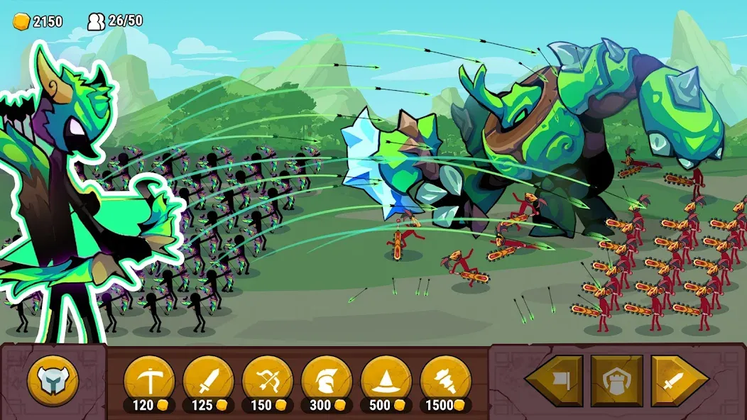 Stick of Thrones (Стикмен война) МОД/Взлом [Деньги, Монеты и Меню MOD] Screenshot 1