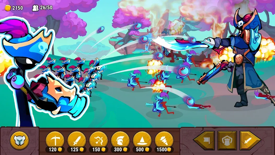 Stick of Thrones (Стикмен война) МОД/Взлом [Деньги, Монеты и Меню MOD] Screenshot 3