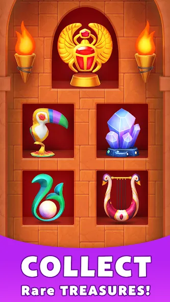 Treasure Party: Puzzle Fun! (Трежер Пати) МОД/Взлом [Все открыто, Дополнительные деньги и Меню MOD] Screenshot 5