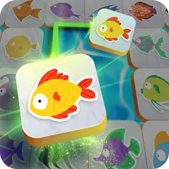 Скачать Взломанная Mahjong Connect Fish World на Андроид (Много денег и без рекламы)