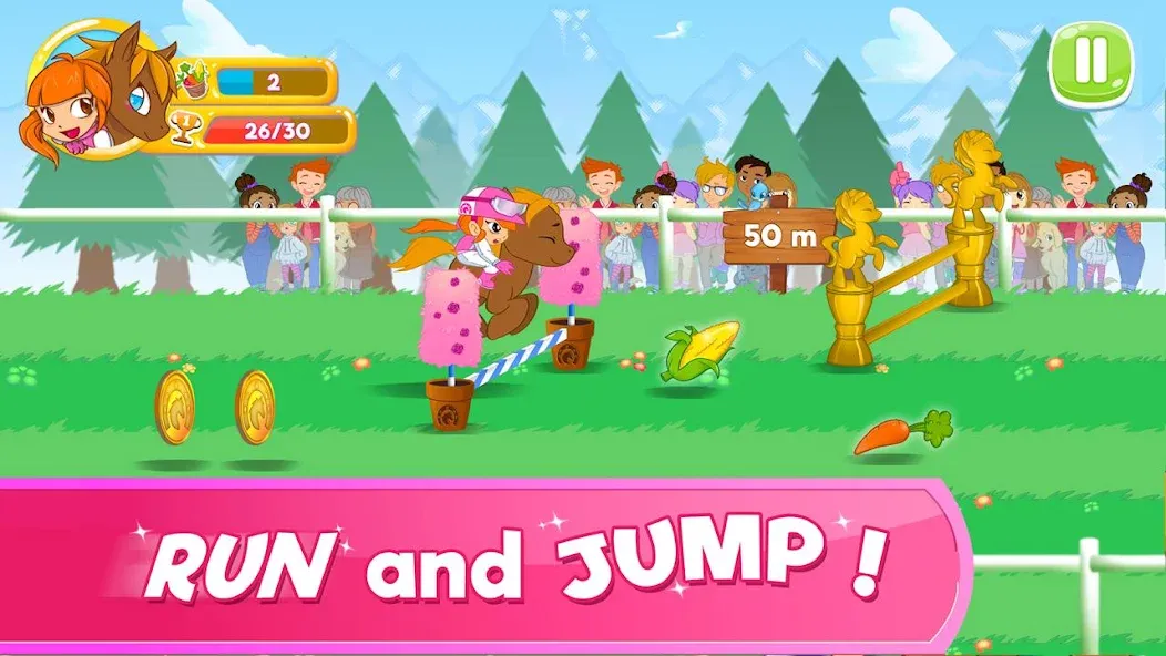 Pony Run : Magic Trails (Пони Ран) МОД/Взлом [Все открыто, Дополнительные деньги и Меню MOD] Screenshot 1