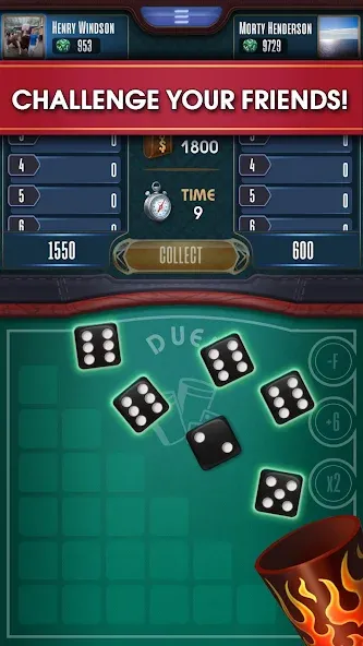 Farkle online 10000 Dice Game МОД/Взлом [Все открыто, Дополнительные деньги и Меню MOD] Screenshot 3