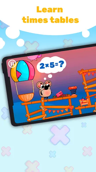 Multiplication Games For Kids. МОД/Взлом [Бесконечные деньги, Монеты и Мега MOD] Screenshot 1