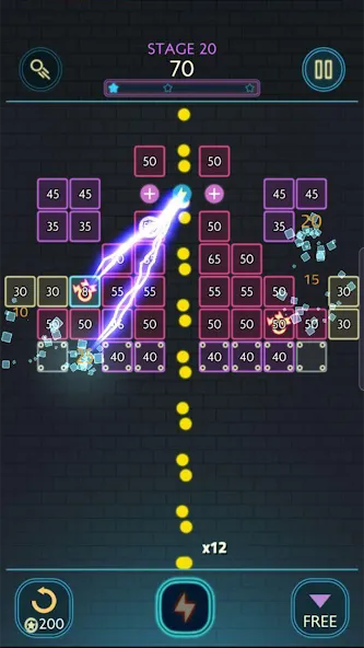 Neon bricks МОД/Взлом [Деньги, Монеты и Меню MOD] Screenshot 2